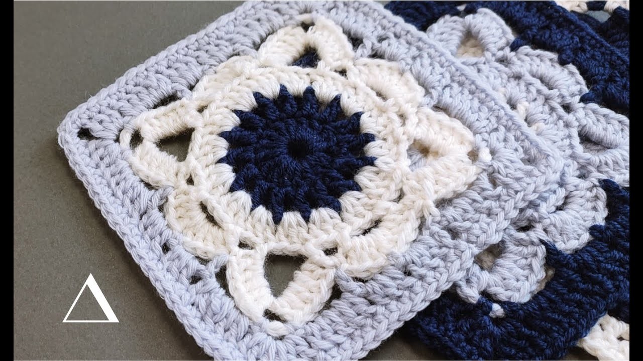 How to Crochet  Granny Square for Beginners, Mandala Granny Square, Crochet Tutorial #005