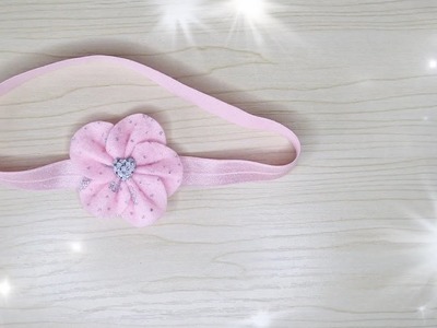 How to make a flower headband for baby girl,flower tutorial