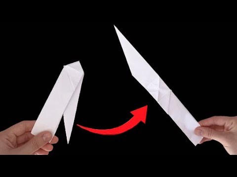 How to make a origami opening knife I  Easy paper knife