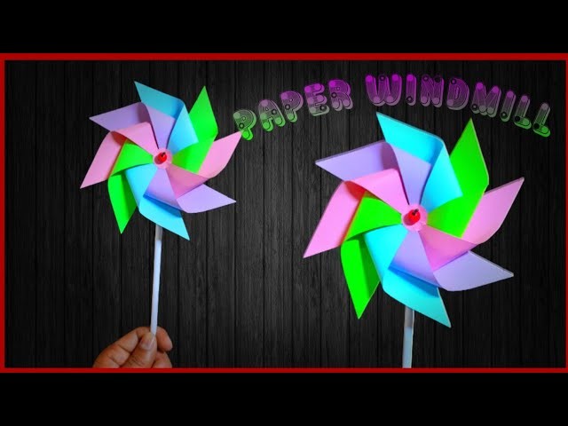 How to Make a Paper Windmill | Paper Windmill Project | DIY | Paper craft |