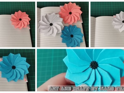 How To Make Flower Bookmarks| Cute & Easy Flower Bookmark| Origami Tutorial