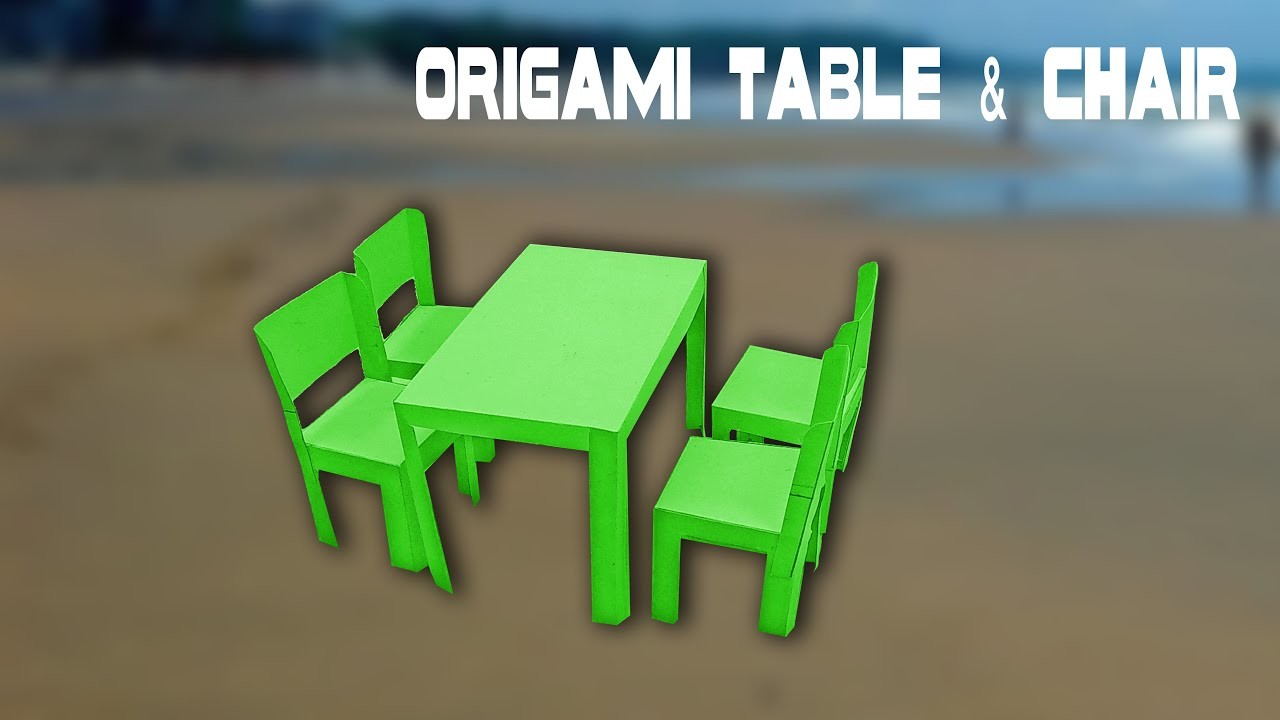 How To Make Origami Furniture || Paper Table & Chair Making Tutorial