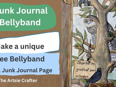 Junk Journal Bellyband: Make a unique & fun DIY bellyband for a junk journal tutorial