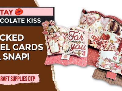 MAKE EASY STACKED EASEL CARDS IN A SNAP! | MINTAY CHOCOLATE KISS | ASC CRAFT SUPPLIES DTP