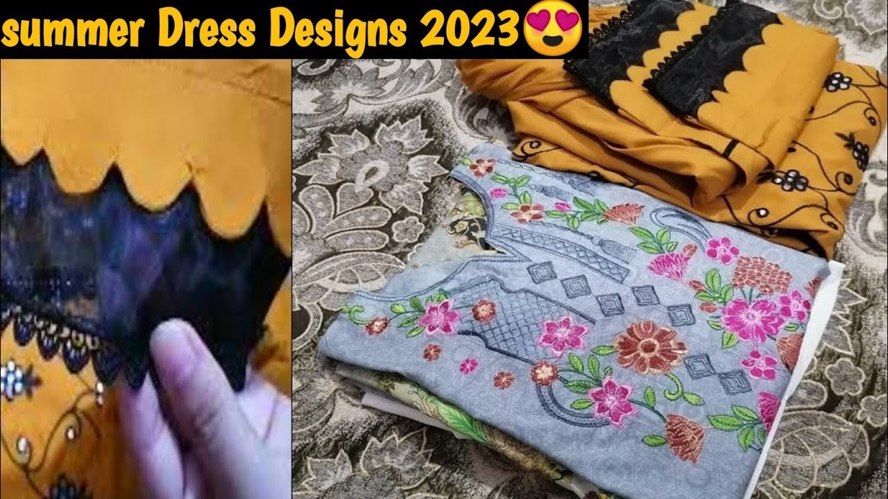 New Dress Designing Ideas For casual Dresses | summer dress designing by creativity with asma