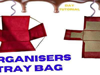 Organizers tray bag |how to homemade bag cutting and stitching organizers tray bag|tutorial diy bag