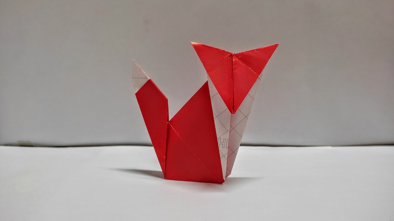 Origami Fox Easy - How To Make Origami Fox Easy - Origami Tutorial