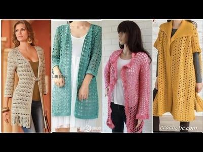 Outstanding and trendy crochet handknitting Long cluster vest designs pattern for girls & woman 2023