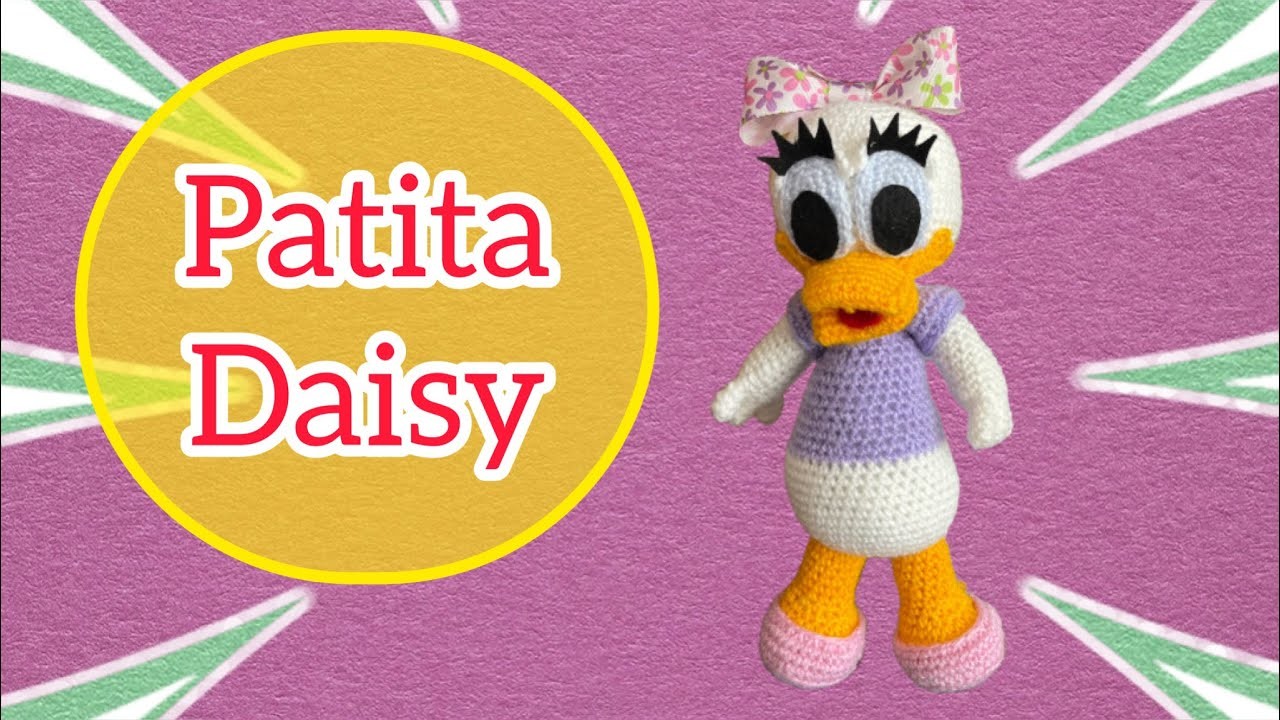 #Patita Daisy#Daisy Duck#Disney#Amigurumis#Paso a paso#Tutorial crochet#Subtítulos