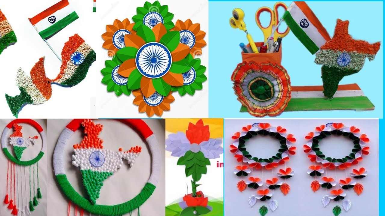 Republic day craft ideas.republic day pen stand.paper wall hanging craft.26 january????????2023 !!