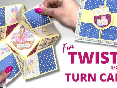 Step Into Spring Fun & EASY Turn & Fold Card!