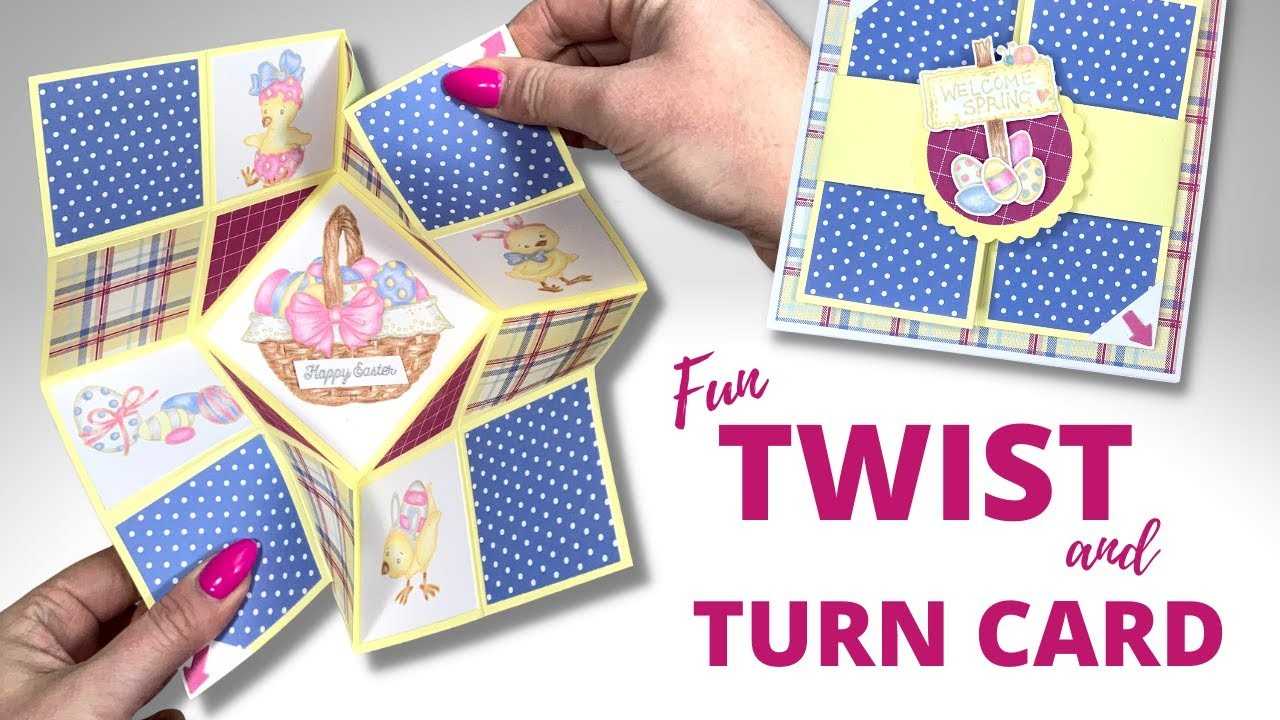 Step Into Spring Fun & EASY Turn & Fold Card!