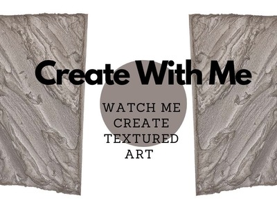 Watch Me Create Textured Art | DIY Abstract Art | Cement On Canvas | Chunky Textured Art Tutorial