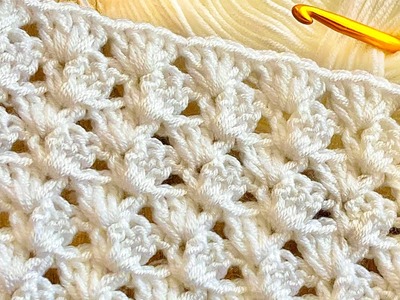WONDERFUL!!???????? Only 1 Row of Very Easy and Beautiful Crochet. crochet baby blanket