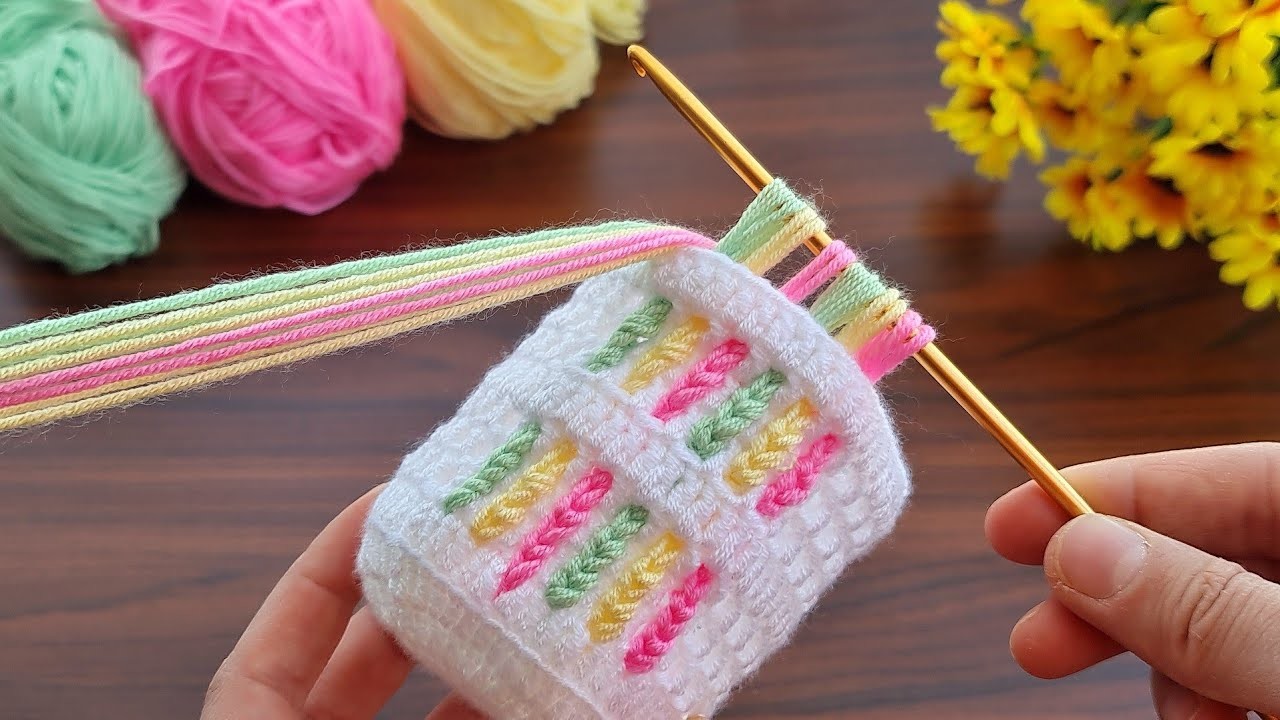 Wow!!! how to make eye catching crochet ✔ Super easy Very useful crochet decorative basket making. ????
