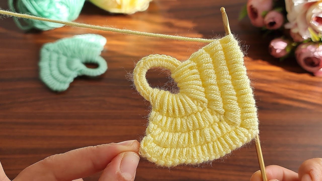 Wow!.very easy ‼️beautiful tunisian knitting  handbag,how to make easy tunisian knitting keychain