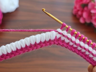 Wow!????Very Easy! How to make Tunisian crochet knitting pattern ???? Çok Kolay Tunus İşi Örgü Yelek Model