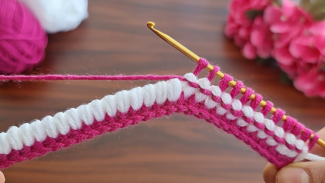 Wow!????Very Easy! How to make Tunisian crochet knitting pattern ???? Çok Kolay Tunus İşi Örgü Yelek Model