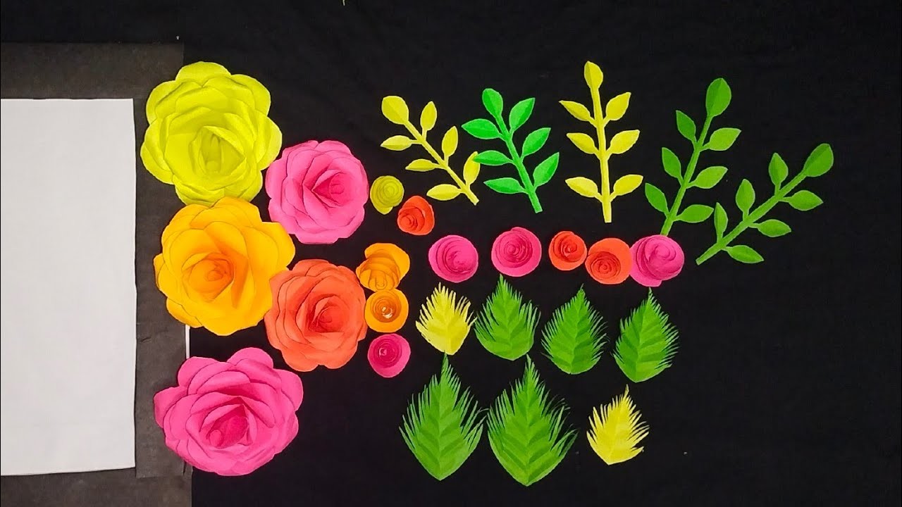 2 Beautiful And Easy Paper Wall Hanging.Paper Craft For Home Decoration.Paper Flower Wall Hanging