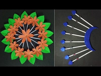 2 Deferent Wall Hanging Craft|Easy Wall Decor Idea For Home Decoration|DIY Home Decor| School Craft