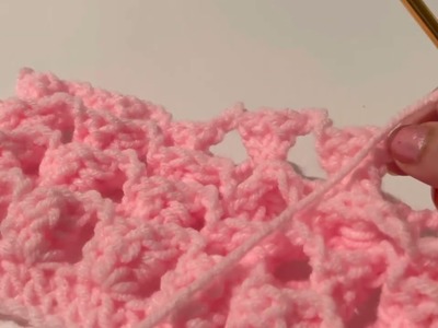 3d stitch finishing row????#crochettutorial #crochetstitches