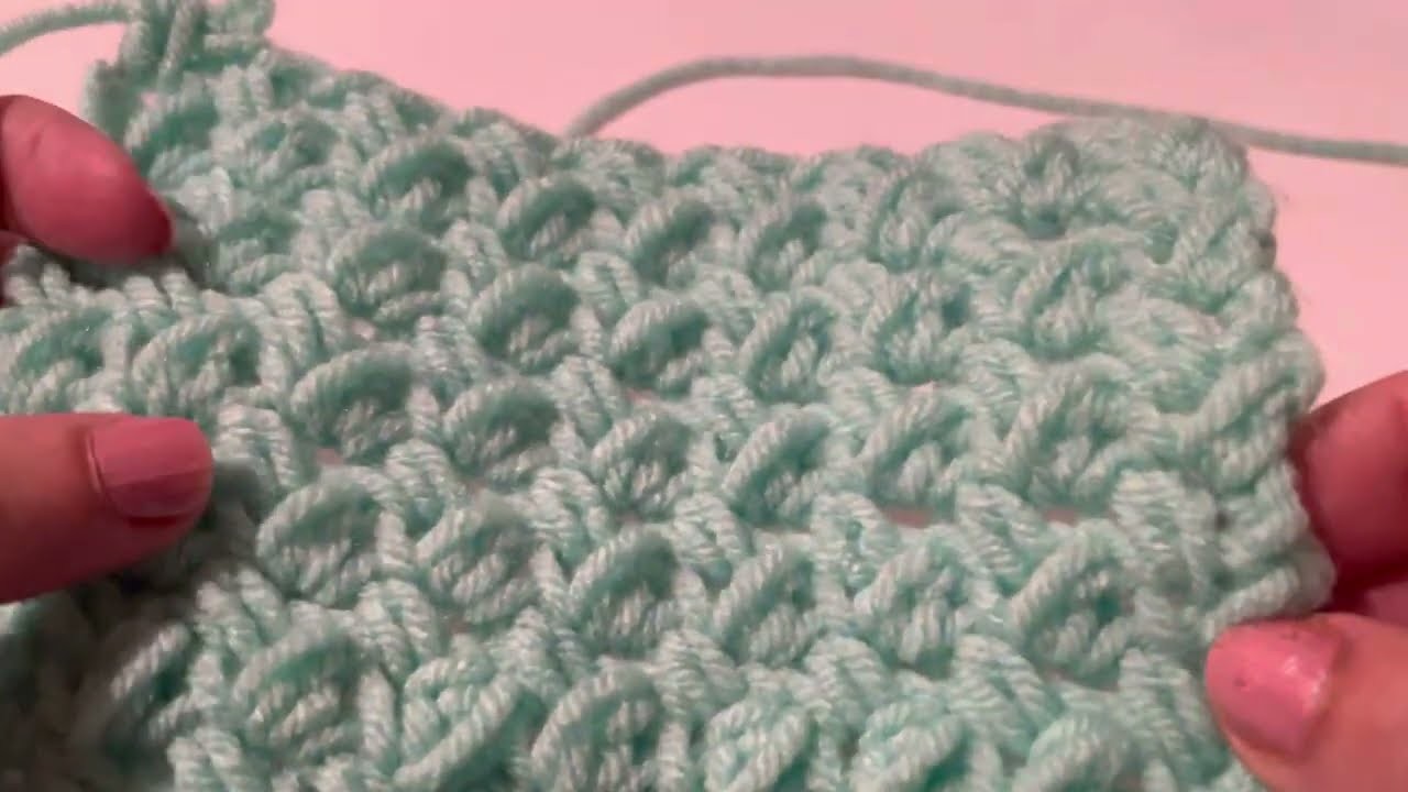 A mini bean stitch#crochettutorial #crochetstitches