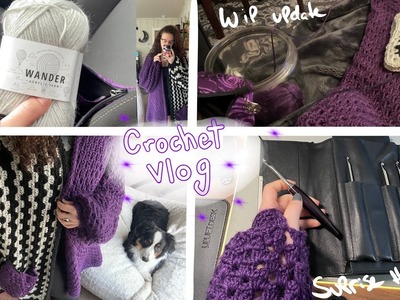 A weekend in February where we make a new cardigan! ???? Crochet Vlog
