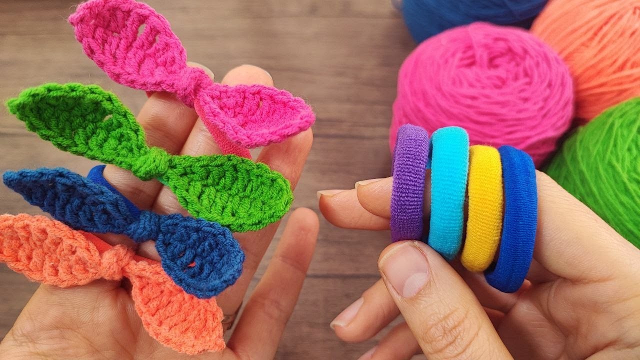 ???? Amazing Crochet Hair Tie (Very Fast Idea for Crochet Gifts) | Tığ İçin Çok Hızlı Fikir
