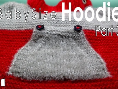 Baby Hoodie Knitting Part 3 | Knit Baby Hoodie Pocket Part | Goji Bunne Tarika