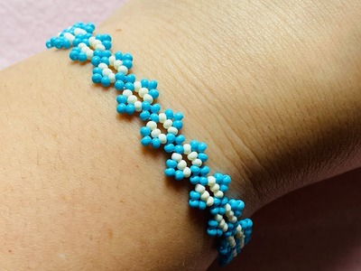 Beaded bracelet DIY. Perlenarmband Tutorial. making Jewelry