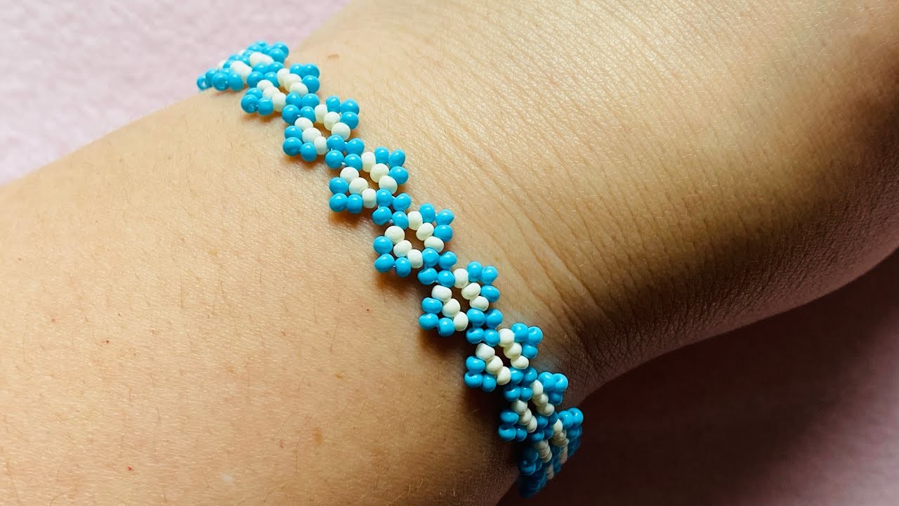 Beaded bracelet DIY. Perlenarmband Tutorial. making Jewelry