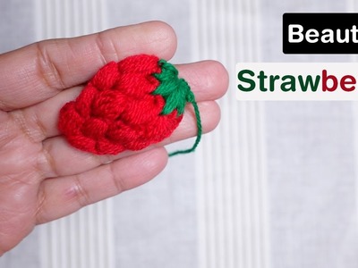 Beautiful Easy Crochet Strawberry for Beginners