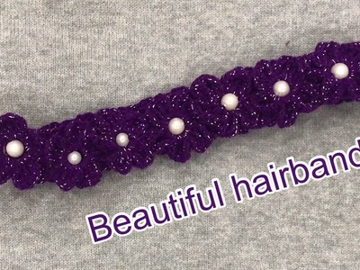 ????beautiful flower headband |how to make crochet headband |learn crochet pattern |
