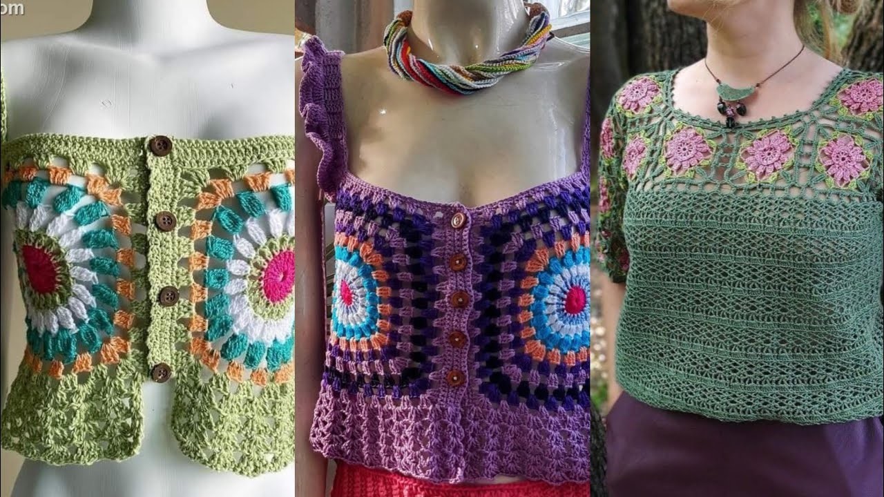 Beautiful Stylish fancy crochet knitting crochet blouses ideas 2023 || Expression Crochet Art