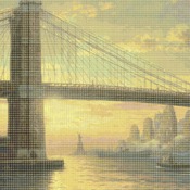 counted Cross Stitch Pattern The spirit of New York inspirated Kink@de 496*397 stitches CH195