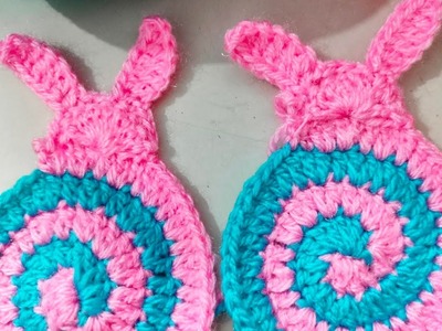 Crochet Bunny Cup Coasters,  Crochet Mini Mats , Mug Mat,Pot Holder, Beginner's Friendly !!!!