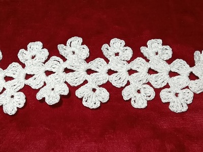 ???????????????? Crochet Floral Lace ll Easy Crochet For Beginners ll Renuka