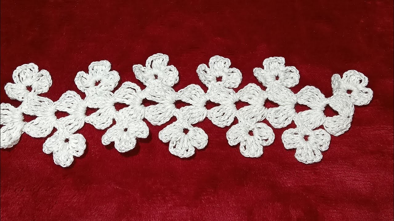 ???????????????? Crochet Floral Lace ll Easy Crochet For Beginners ll Renuka