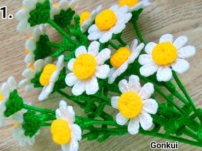 Crochet flower | Crochet Chamomilla flower Ep1.???? Petals #crochetflower #crochet #beginners