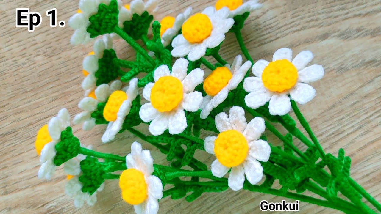 Crochet flower | Crochet Chamomilla flower Ep1.???? Petals #crochetflower #crochet #beginners