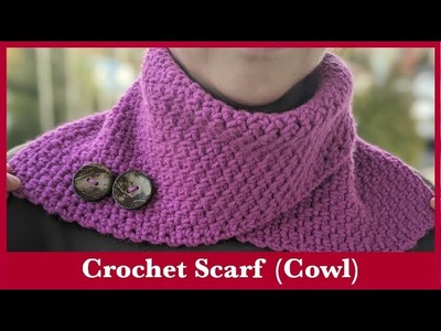 Crochet Rectangular Scarf (Cowl) for Beginners