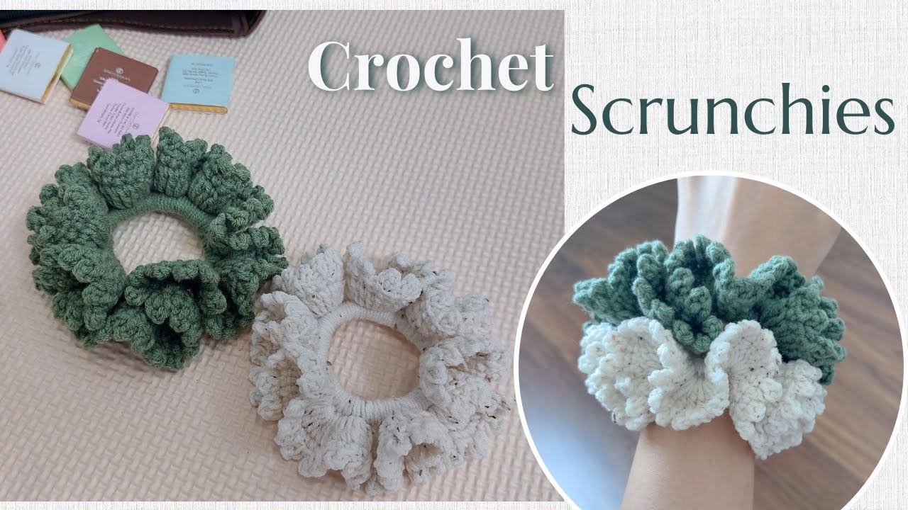 Crochet Scrunchies - Very Simple Pattern for Beginners | NHÀ LEN