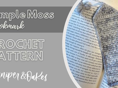 Crochet this SIMPLE Moss Stitch Bookmark with me!