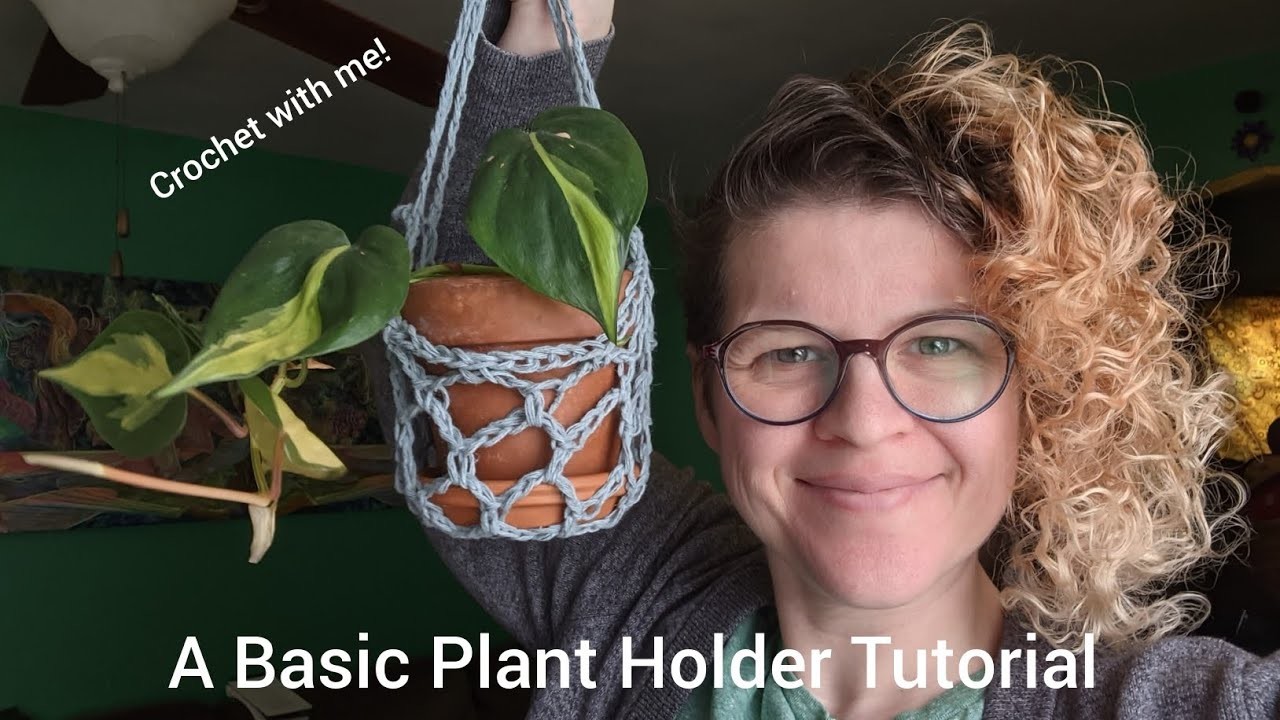 Crocheted Plant Holder.Hanger | FREE TUTORIAL + PATTERN