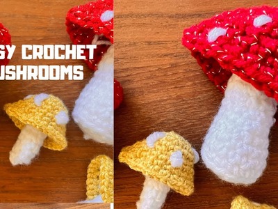 Cute Crochet Mushrooms Tutorial???? ????