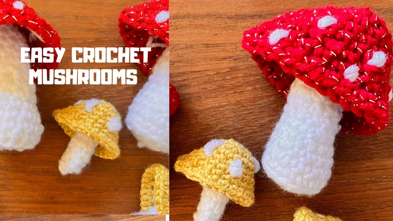 Cute Crochet Mushrooms Tutorial???? ????