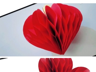 DIY Paper Heart | 3D Paper Heart | Easy Paper Heart Craft #art #craft #diy #papercraft#hearts #love