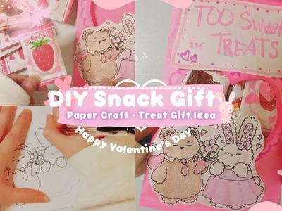 DIY Snack Gift | Paper Craft ✨️ Treat Gift Idea • Happy Valentine's Day ????