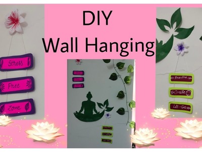 DIY wall Hanging.wall hanging.miniature wall hanging.5 minutes craft.paper craft. mini wall art