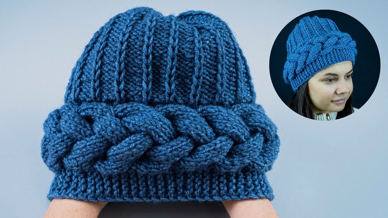 Do you want to knit a hat easily on 2 knitting needles - then this tutorial is for you!